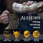 Viking Horn Mug Set for Beer and Coffee