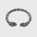 Viking Dragon Head Pewter Bracelet for All