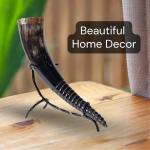 Viking Drinking Horn with Stand and Opener