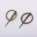 Viking Men's Leg Wraps with Brooch Pins