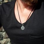 Kolovrat Sun Wheel Pendant in Sterling Silver