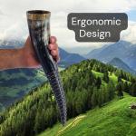 Viking Drinking Horn with Stand and Opener