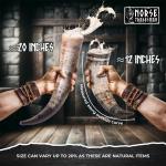 Authentic Viking Drinking Horn with Leather Holster