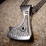 Viking Axe Necklace in 925 Sterling Silver