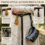 Viking Horn Mug Set with Opener and Pouch