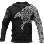 Men's Norse Mythology Viking Tattoo Hoodie