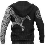 Men's Norse Mythology Viking Tattoo Hoodie
