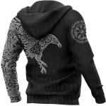 Men's Norse Mythology Viking Tattoo Hoodie