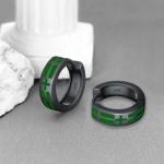 Sterling Silver Viking Rune Hoop Earrings