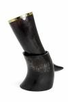 Ox Horn Drinking Horn Mug with Stand – 10-12 Inch
