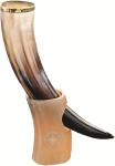 Ox Horn Drinking Horn Mug with Stand – 10-12 Inch