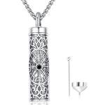 Viking Compass Necklace with Vegvisir Urn Design