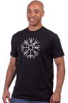 Vegvisir Viking Rune Compass T-Shirt - Black