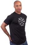 Vegvisir Viking Rune Compass T-Shirt - Black