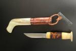 Swedish Viking Mountain Half Horn Hiking Knife