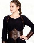 Medieval Leather Corset Belt for Women