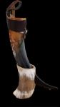 Vikingsbrand Handcrafted 19" Drinking Horn with Stand