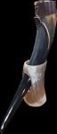 Vikingsbrand Handcrafted 19" Drinking Horn with Stand
