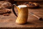 Norse Drinking Horn Tankard with Burnt Finish