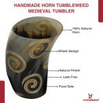 Viking Horn Tumbler Cup for Medieval Cheers