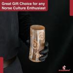 Viking Horn Tumbler Cup for Medieval Cheers