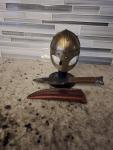Norse Viking Knife with Mini Helmet Replica