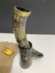 Norse Tradesman Ox-Horn Drinking Horn with Stand