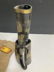 Norse Tradesman Ox-Horn Drinking Horn with Stand