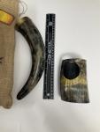Norse Tradesman Ox-Horn Drinking Horn with Stand