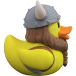 Viking Duck Figurine with Braided Beard & Helmet