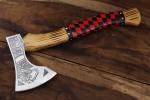 Handmade Viking Tomahawk Axe with Carbon Steel Blade