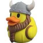 Viking Duck Figurine with Braided Beard & Helmet