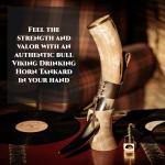 Viking Drinking Horn with Stand - Perfect Men's Gift