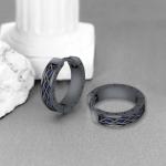 Sterling Silver Viking Rune Hoop Earrings