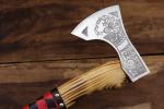 Handmade Viking Tomahawk Axe with Carbon Steel Blade