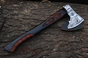Handmade Viking Tomahawk Axe with Carbon Steel Blade