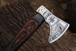 Handmade Viking Tomahawk Axe with Carbon Steel Blade