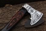 Handmade Viking Tomahawk Axe with Carbon Steel Blade