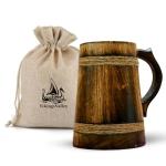 Handmade Viking Horn Beer Mug with Handle