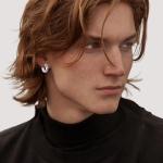 Celtic Knot Hoop Earrings in Sterling Silver