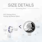 Celtic Knot Hoop Earrings in Sterling Silver