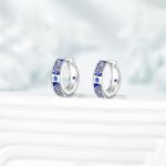 Celtic Knot Hoop Earrings in Sterling Silver