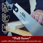 SUIZAN 9.5" Folding Ryoba Double Edge Pull Saw
