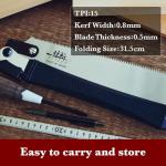 SUIZAN 9.5" Folding Ryoba Double Edge Pull Saw