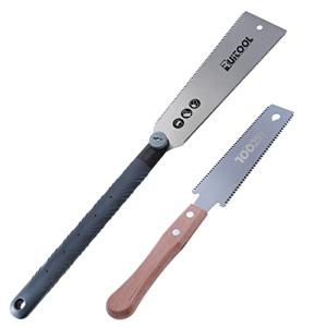 RUITOOL Ryoba Double-Edge Hand Saw with Beech Handle