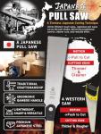 HIBINO 9.5” Japanese Pull Saw - Double-Edge Blade