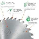 KANEFUSA 10-Inch Table Saw Blade for Smooth Cuts