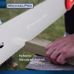 MichaelPro 10-Inch Japanese Pull Saw with Double Edge