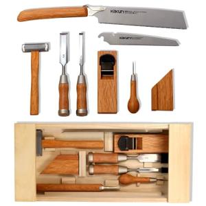 KAKURI 8-Piece Japanese Woodworking Tool Set