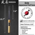 Japanese Ryoba Pull Saw Keyhole 7-7/8